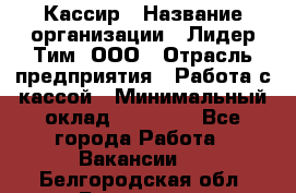 Кассир › Название организации ­ Лидер Тим, ООО › Отрасль предприятия ­ Работа с кассой › Минимальный оклад ­ 20 000 - Все города Работа » Вакансии   . Белгородская обл.,Белгород г.